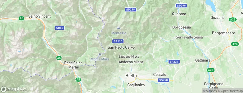 Quittengo, Italy Map