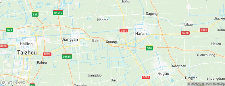 Qutang, China Map