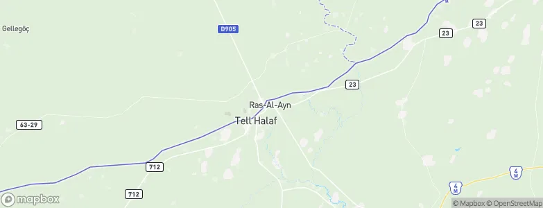 Ra’s al ‘Ayn, Syria Map