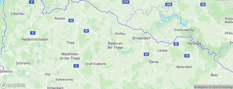 Raabs an der Thaya, Austria Map
