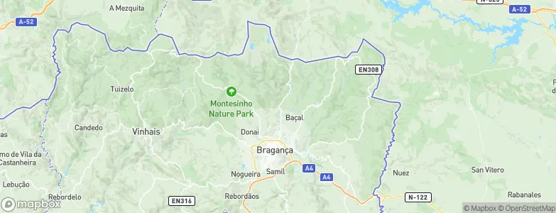 Rabal, Portugal Map