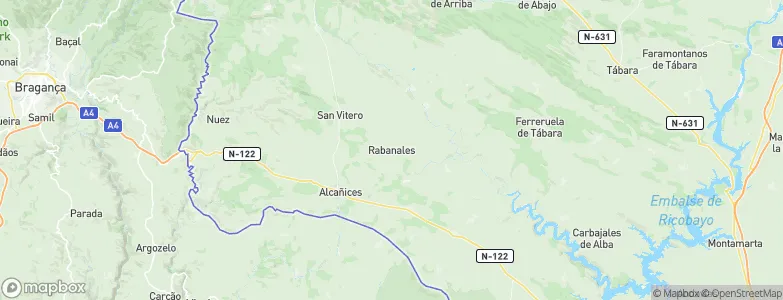 Rabanales, Spain Map