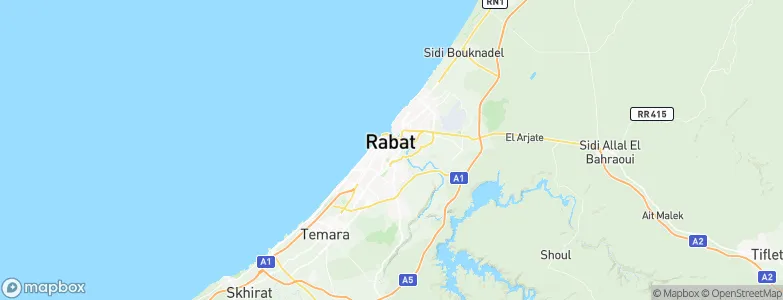 Rabat, Morocco Map