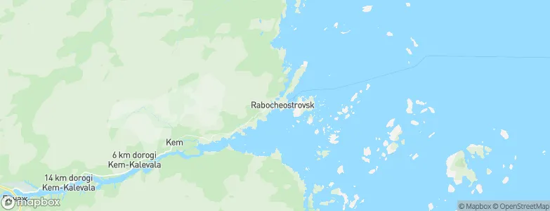 Rabocheostrovsk, Russia Map