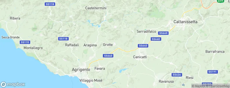 Racalmuto, Italy Map