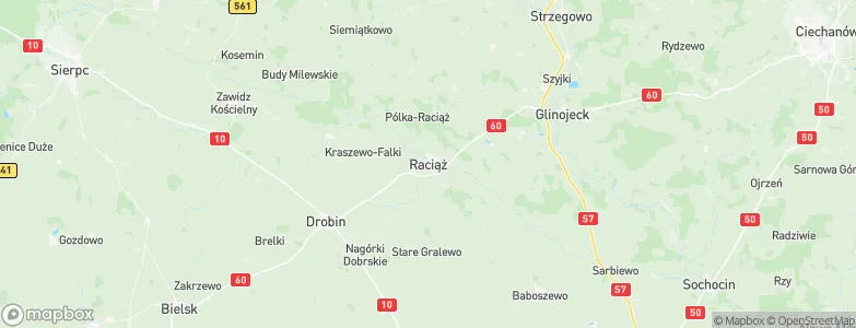 Raciąż, Poland Map