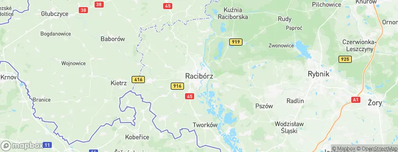 Racibórz, Poland Map