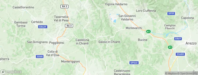 Radda in Chianti, Italy Map