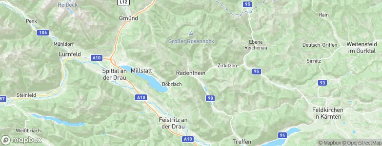 Radenthein, Austria Map
