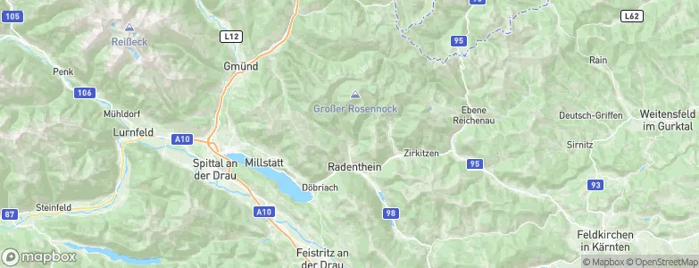 Radenthein, Austria Map