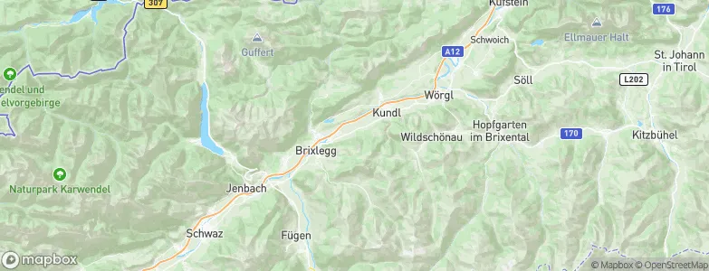 Radfeld, Austria Map