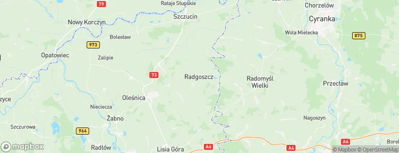 Radgoszcz, Poland Map