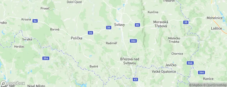 Radiměř, Czechia Map