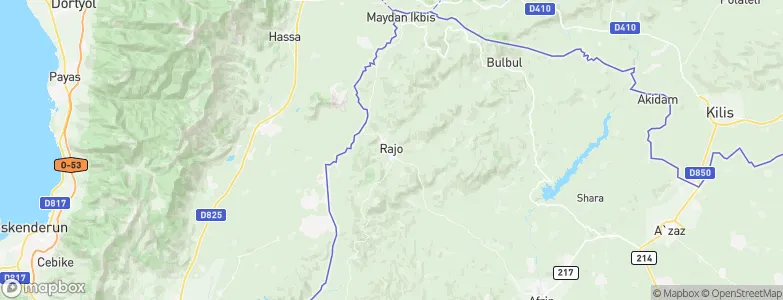 Radjun, Syria Map