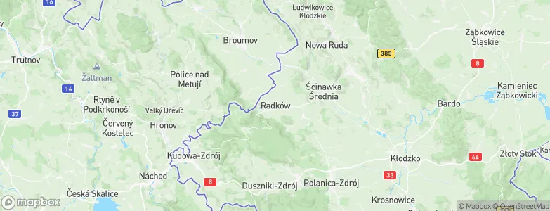 Radków, Poland Map
