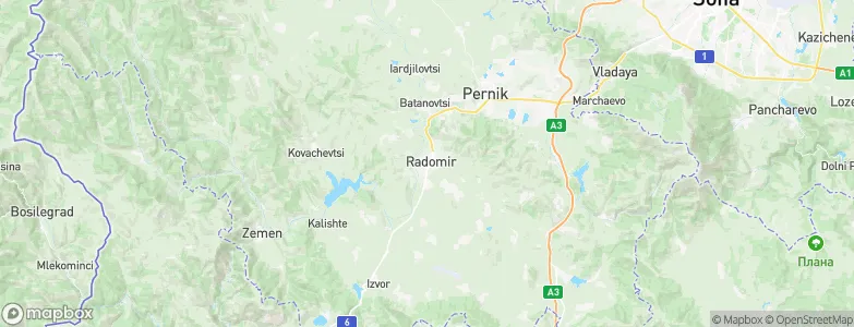 Radomir, Bulgaria Map