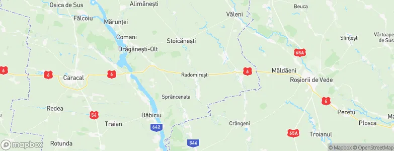 Radomireşti, Romania Map