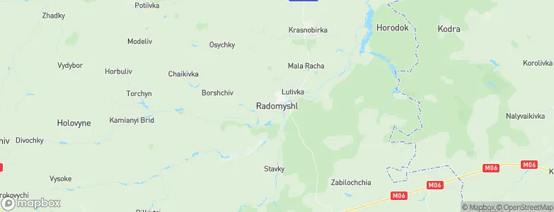 Radomyshl, Ukraine Map