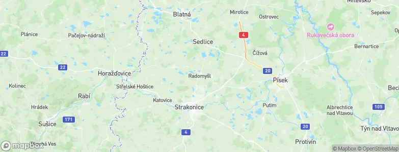 Radomyšl, Czechia Map