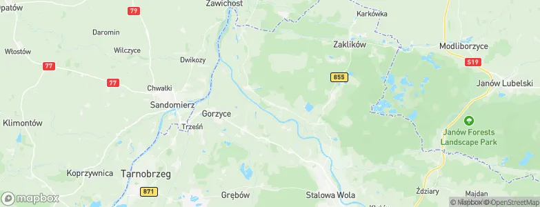 Radomyśl, Poland Map