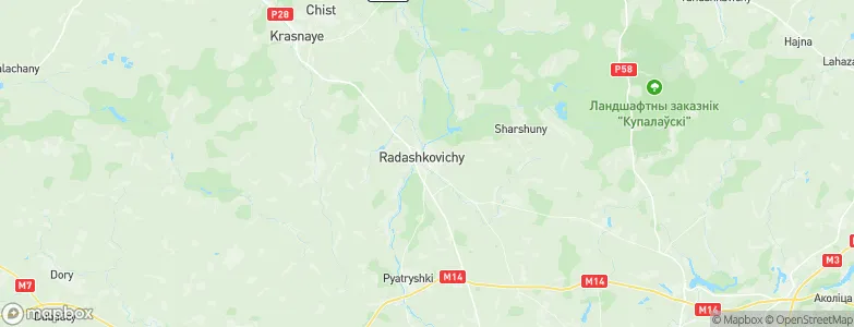 Radoshkovichi, Belarus Map