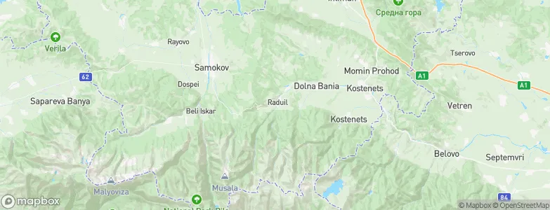 Raduil, Bulgaria Map