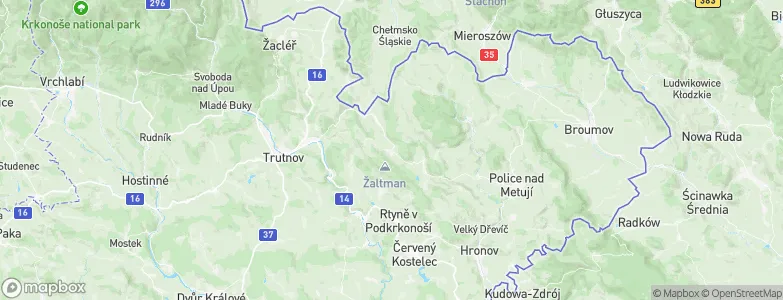 Radvanice, Czechia Map