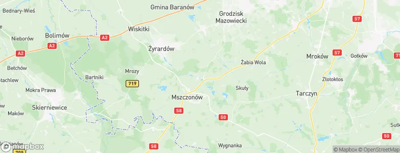 Radziejowice, Poland Map