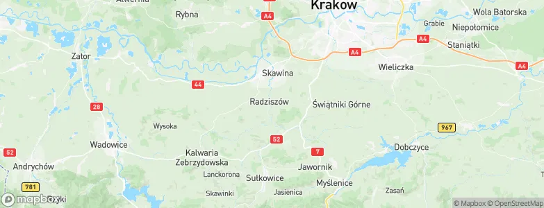 Radziszów, Poland Map