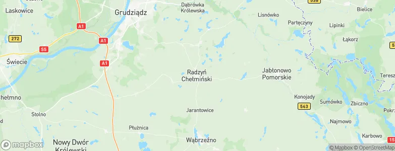 Radzyń Chełmiński, Poland Map