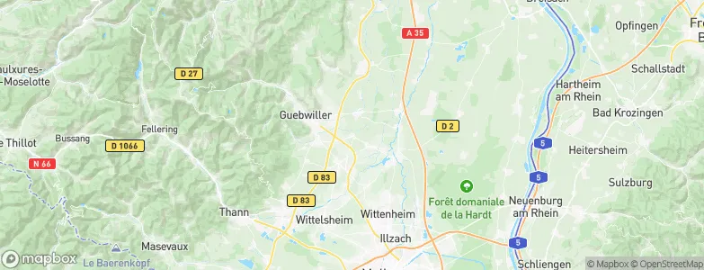 Raedersheim, France Map