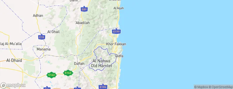 Rafā‘, United Arab Emirates Map