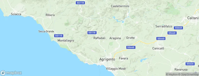 Raffadali, Italy Map