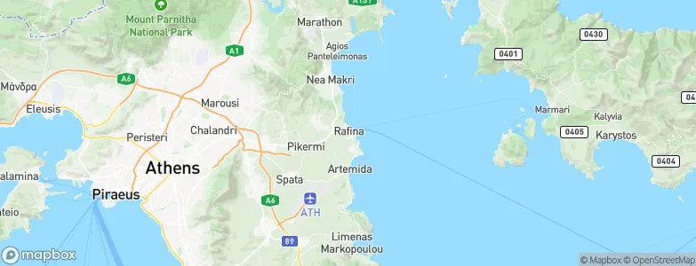 Rafina, Greece Map