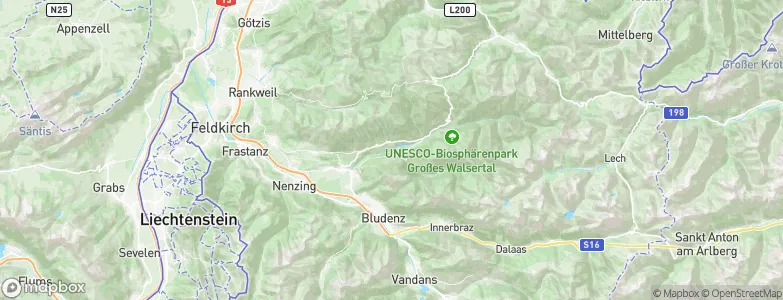 Raggal, Austria Map