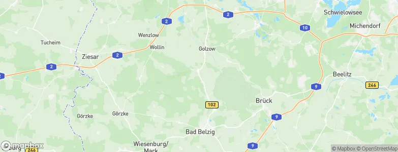 Ragösen, Germany Map