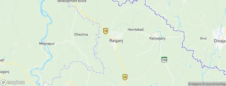 Rāiganj, India Map