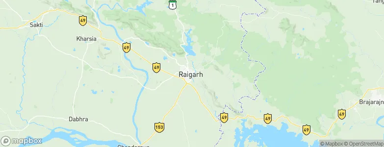 Raigarh, India Map