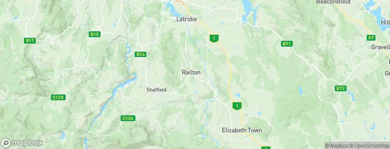 Railton, Australia Map