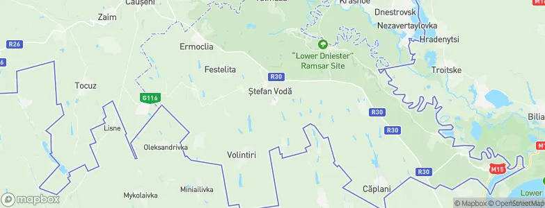 Raionul Ştefan Vodă, Moldova Map