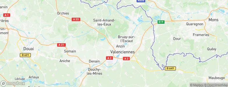 Raismes, France Map