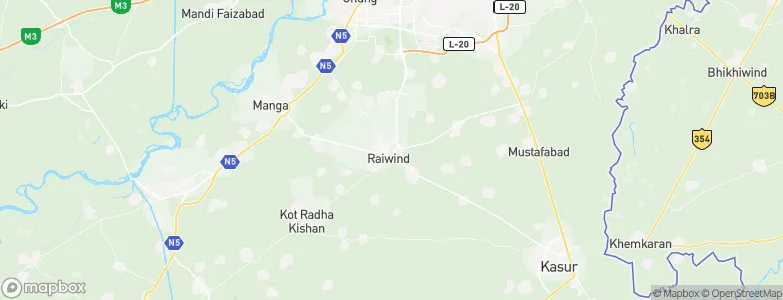 Raiwind, Pakistan Map