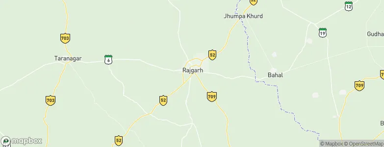 Rājgarh, India Map