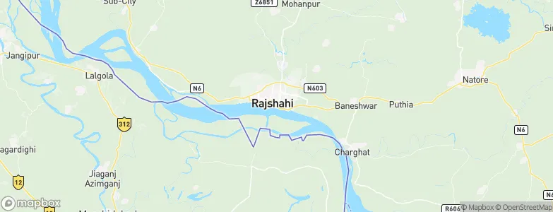 Rajshahi, Bangladesh Map