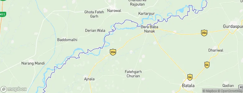 Rām Dās, India Map
