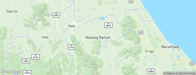 Raman, Thailand Map