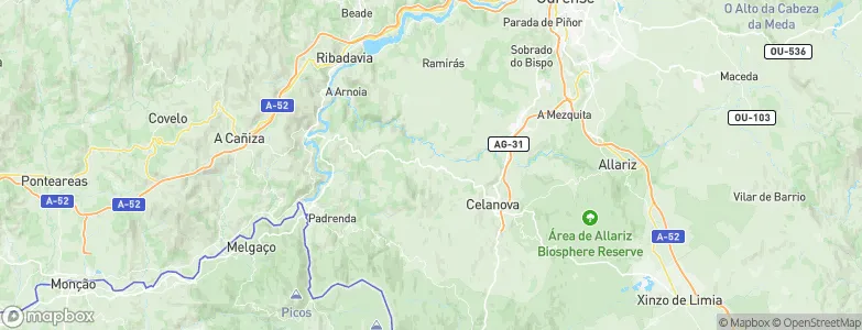 Ramirás, Spain Map