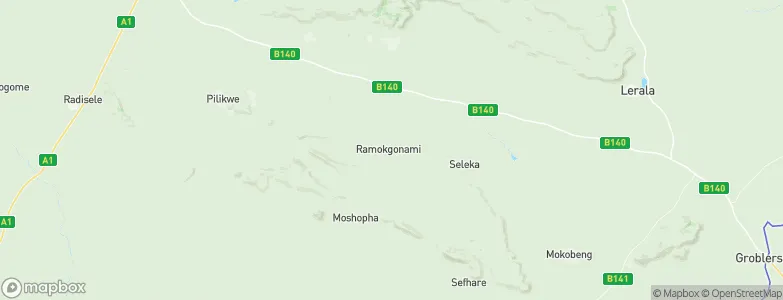 Ramokgonami, Botswana Map
