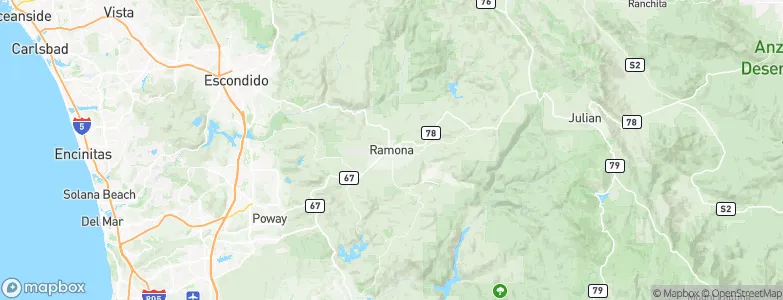 Ramona, United States Map
