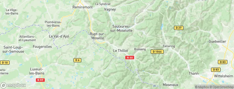 Ramonchamp, France Map